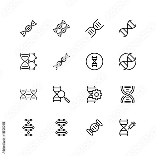 DNA flat icon