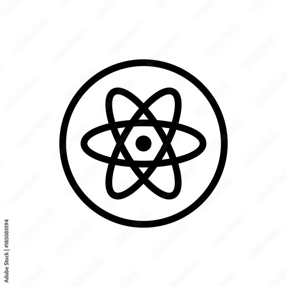 Atom flat icon Atom flat icon