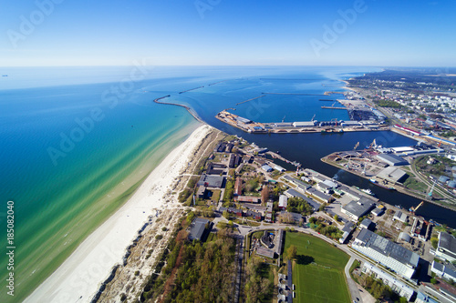 Liepaja city at Baltic sea, Latvia.