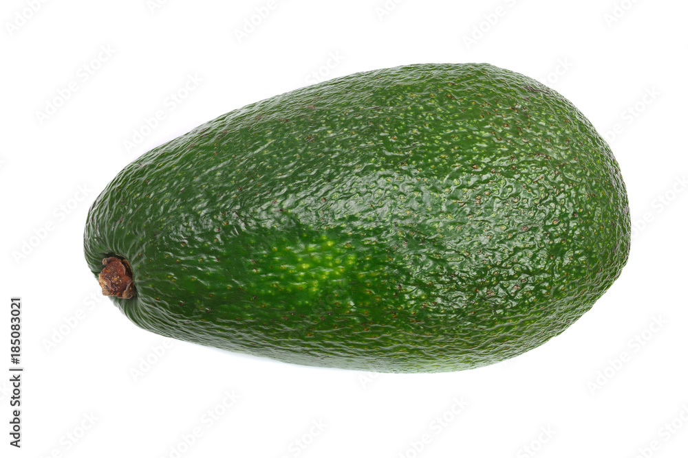 whole avocado isolated on white background close-up whole avocado isolated on white background close-up