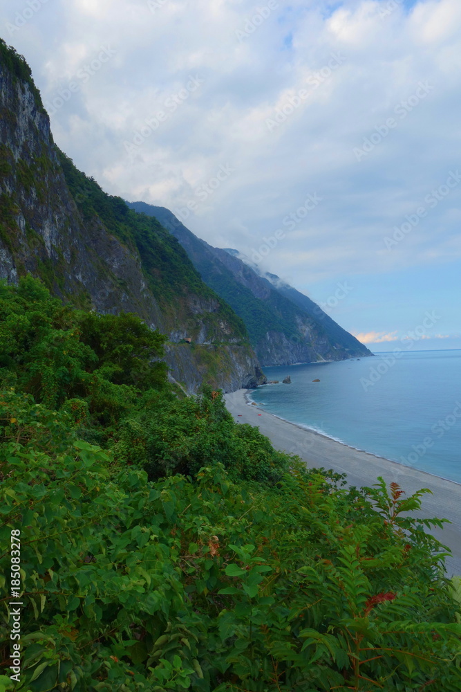 Scenery of Qingshui Cliff, between Hualien and Yilan, Taiwan