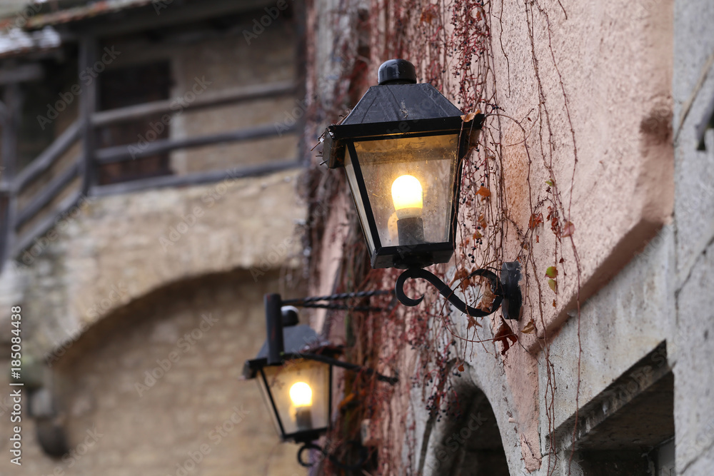Street light / Vintage street lamp close-up
