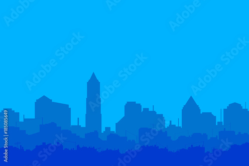 Wallpaper Mural future city with ecolife and cloud with sun.vector and illustration Torontodigital.ca