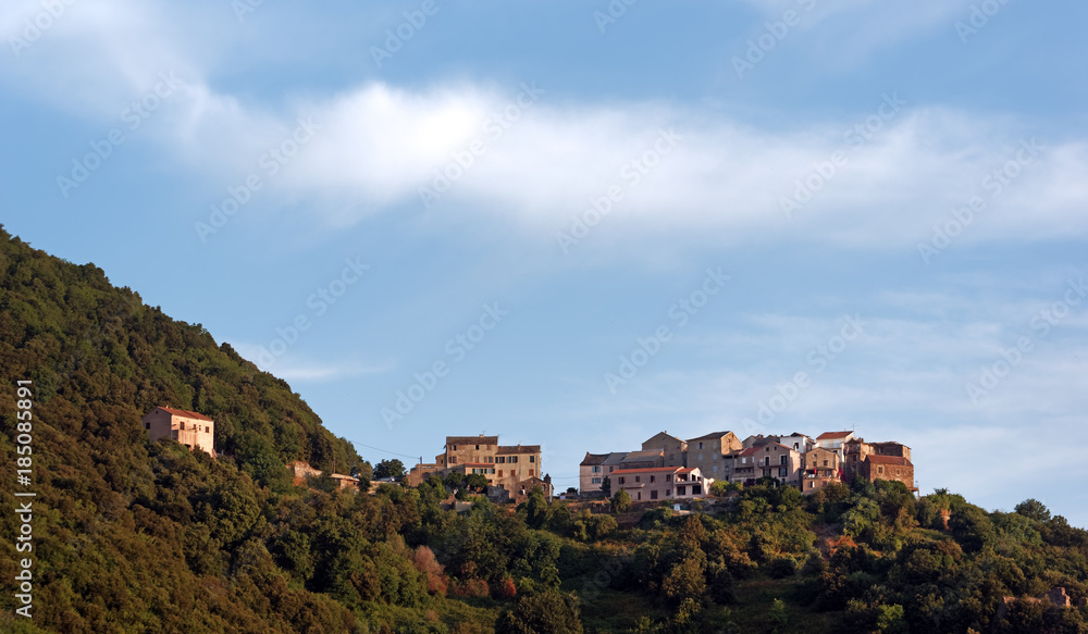  Costa verde village in corsica mountains 