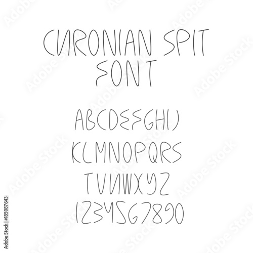 Light font - Curonian Spit