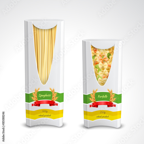 Pasta Package Realistic Set
