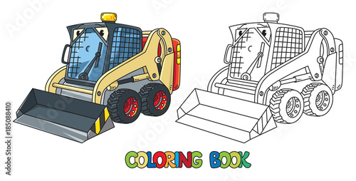 Funny small snowthrower with eyes
