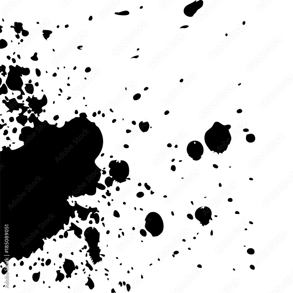 Black ink paint explosion splatter artistic cover design sketch. Drawing dot splash texture white background grunge. Trendy template vector Cover Catalog Brochure Flyer Poster Label Black ink paint explosion splatter artistic cover design sketch. Drawing dot splash texture white background grunge. Trendy template vector Cover Catalog Brochure Flyer Poster Label