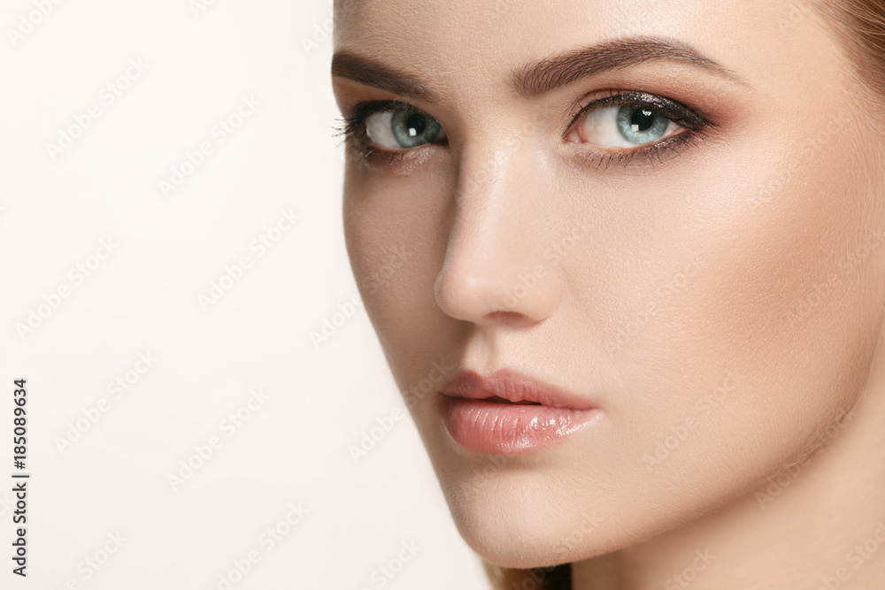 Beautiful Girl face. Perfect skin Beautiful Girl face. Perfect skin