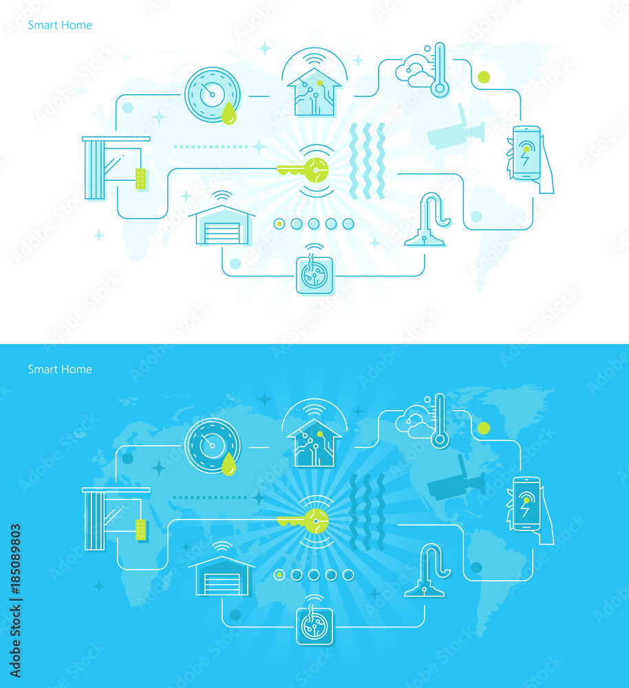 Connected smart home devices Connected smart home devices