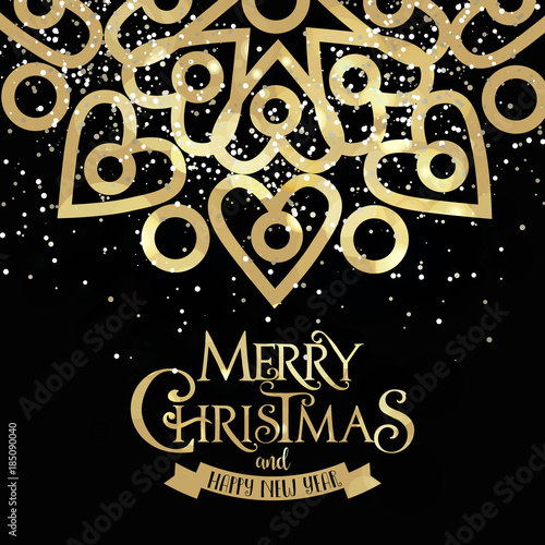 Fiocco di neve, Oro, Glitter