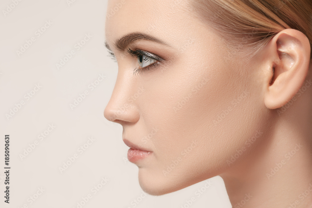 Beautiful Girl face. Perfect skin Beautiful Girl face. Perfect skin