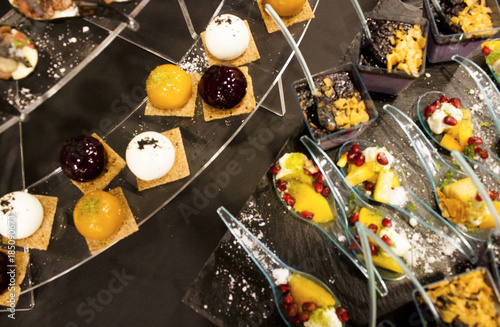 original desserts on the buffet table