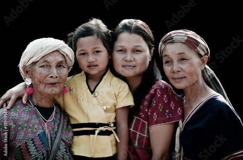 Four Generations of Po Karen Women