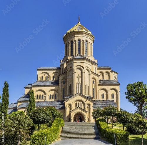 Blick auf die Sameba Kathedrale in Georgien 