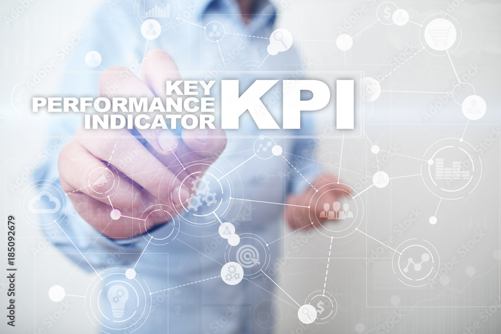 KPI. Key performance indicator. Business and technology concept.