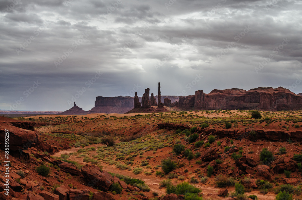 Monument Valley on a Cloudy Day Monument Valley on a Cloudy Day