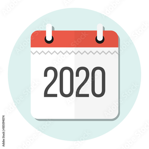 2020 Kalender Flat Design