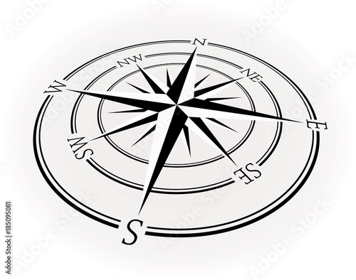 wind rose white