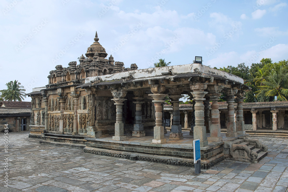 Ranganayaki (Andal) temple situated in the North West to Chennakeshava temple. Belur, Karnataka, India