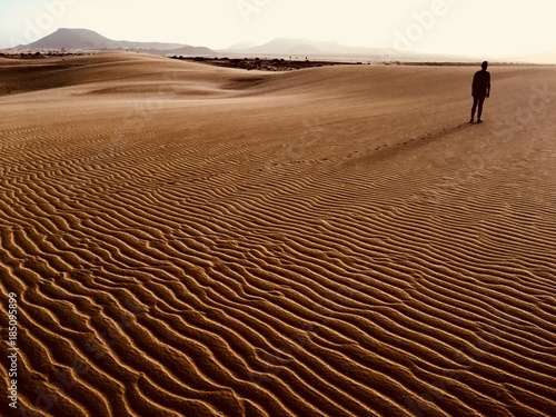 man on the desert