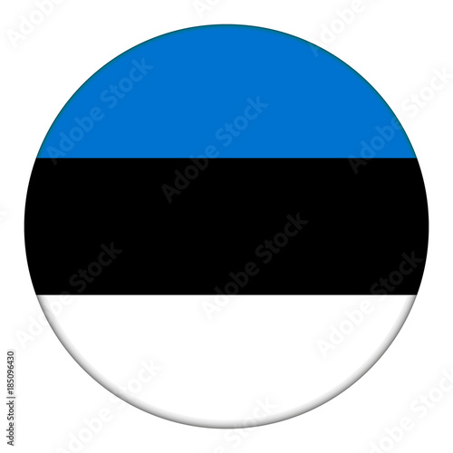 Flag of Estonia, icon. Realistic color. Abstract concept. Vector illustration on white background. Free Download Flag of Estonia, icon. Realistic color. Abstract concept. Vector illustration on white background. - GFXLoad