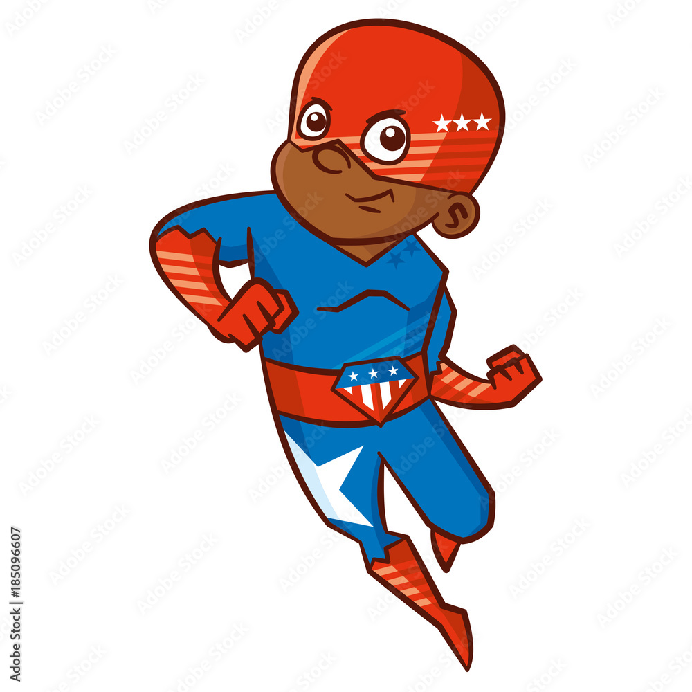 Superhero boy Cartoon character