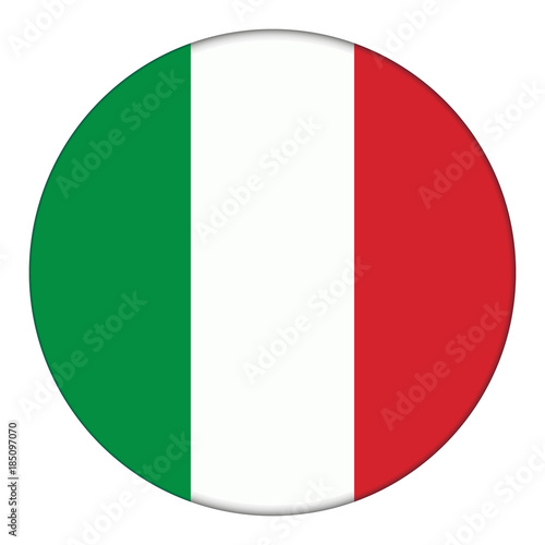 Flag of Italy, icon. Realistic color. Abstract concept. Vector illustration on white background. Free Download Flag of Italy, icon. Realistic color. Abstract concept. Vector illustration on white background. - GFXLoad