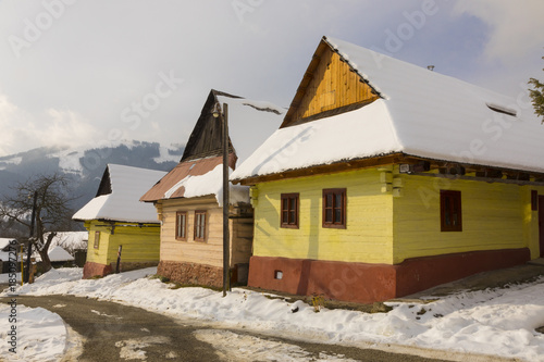 ancient rural village Vlkolinec, Slovakia