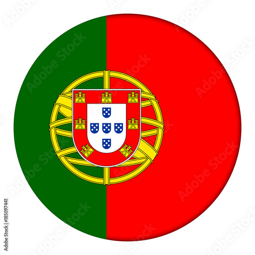 Free Download Flag of Portugal, icon. Realistic color. Abstract concept. Vector illustration on white background. - GFXLoad