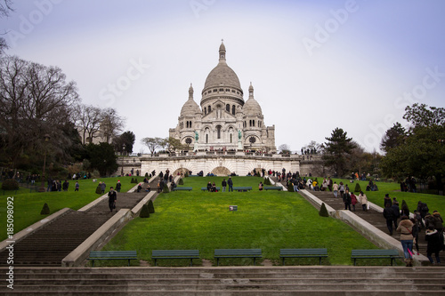 Basilica of Sacre-Coeur in Montmartre, Paris... © robertdering