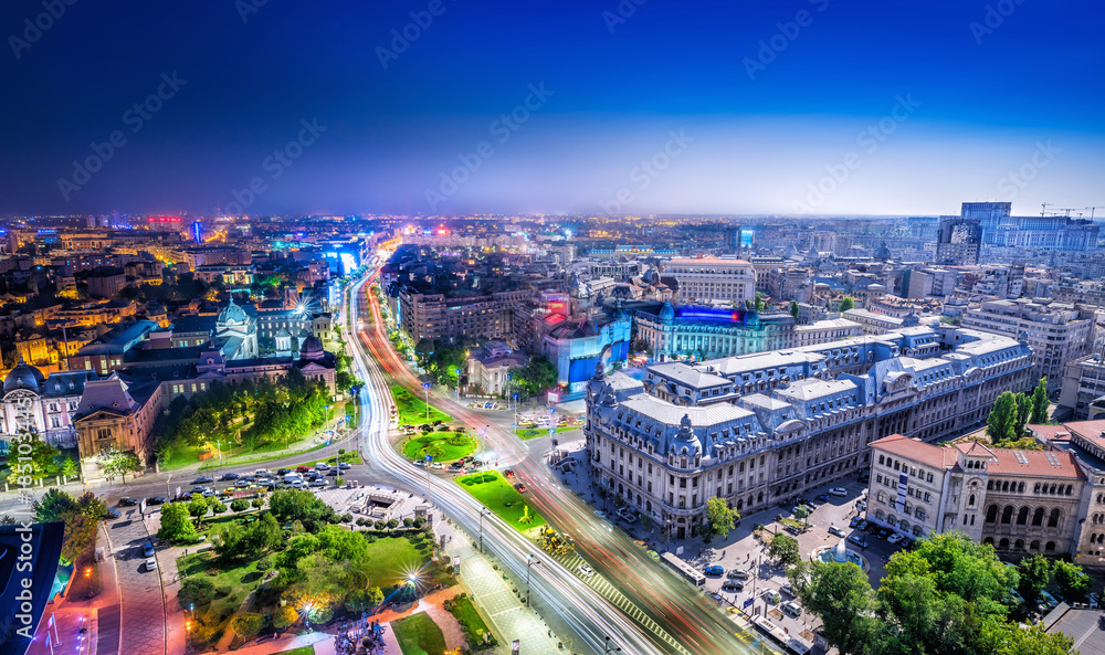 bucharest between day and night