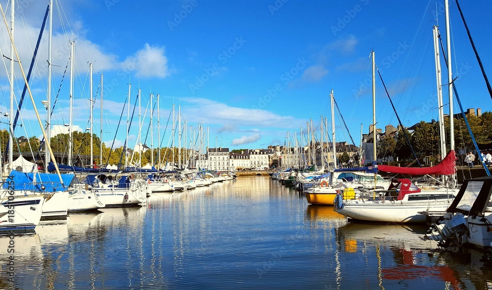 Vannes harbour, France