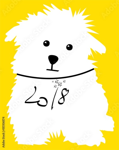 Year of The Dog. Chinese New Year 2018.