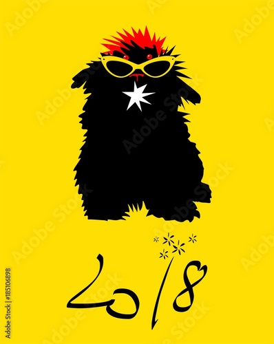 Year of The Dog. Chinese New Year 2018.