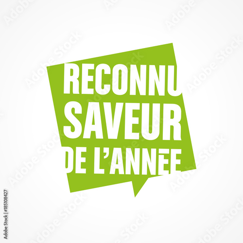reconnu saveur de l'année