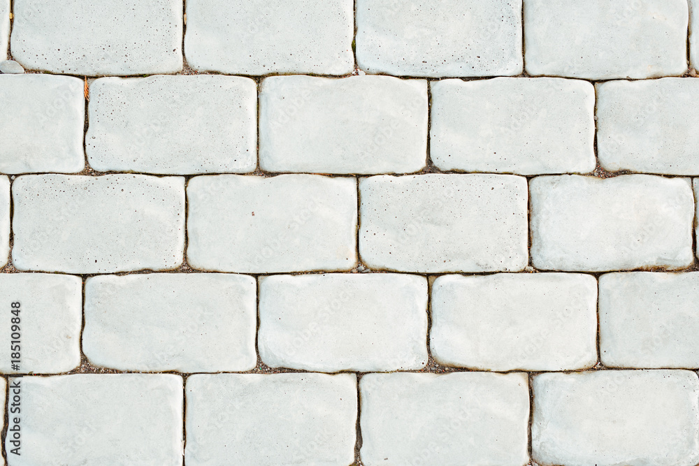 Fototapeta premium texture white stone brick wall close up