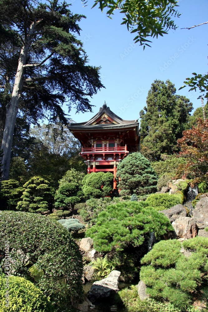 Beautiful Japanese Garden in San Francisco -- USA Beautiful Japanese Garden in San Francisco -- USA