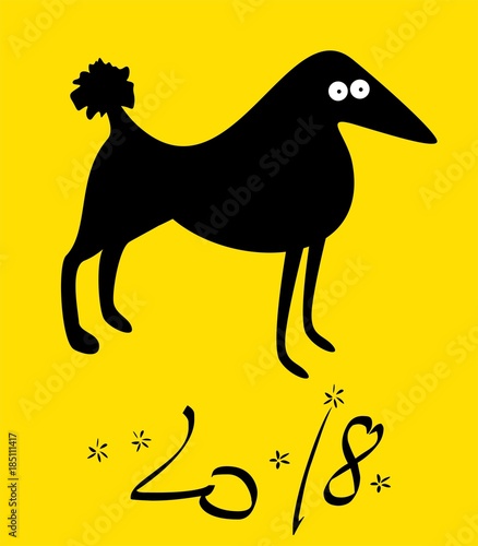 Year of The Dog. Chinese New Year 2018.