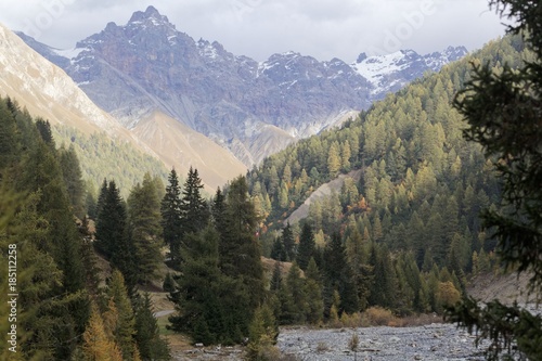 Landscape in the Val Trupchun in the Swiss National Park