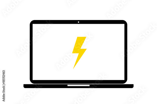 Laptop - Blitz - Gefahr
