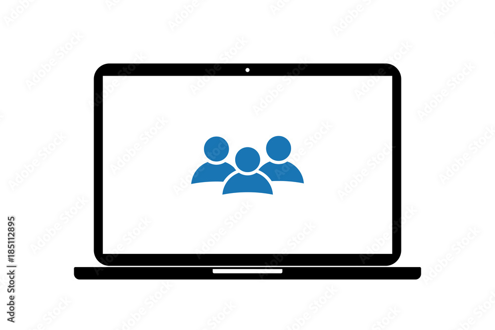 Laptop - Personnengruppe Laptop - Personnengruppe