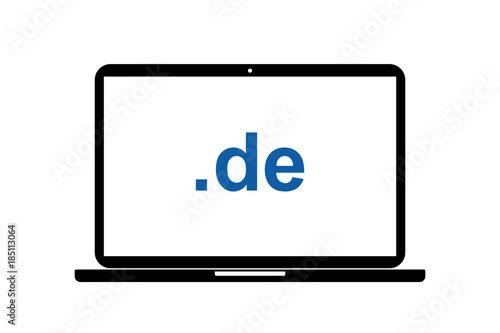 Laptop - .de Webadresse