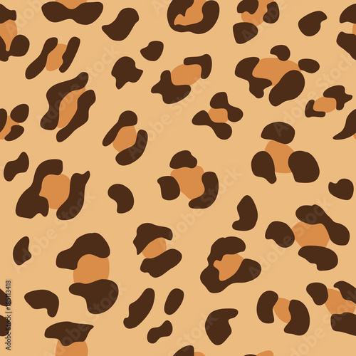 vector seamless pattern - leopard skin