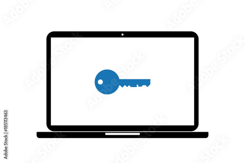 Laptop - Schlüssel - Datenschutz