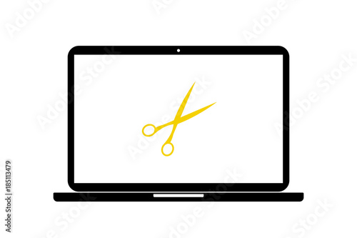 Laptop - Bastelschere