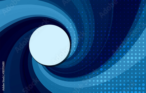 Geometric background with spiral