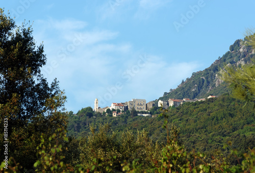  Costa verde village in corsica mountains 