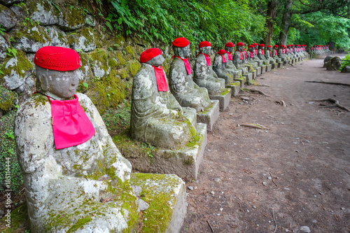 Narabi Jizo statues, Nikko, Japan photo