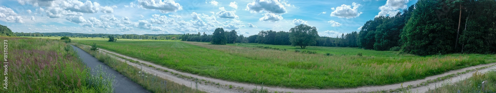 Panorama Weg ins Grüne